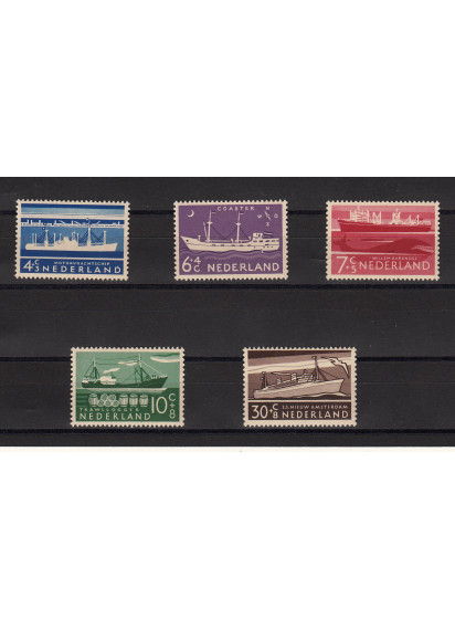 OLANDA 1957  francobolli serie completa nuova Unificato 666-70 